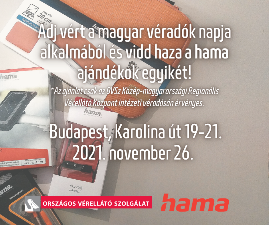 Magyar véradók napi ajándékozás a hama® jóvoltából